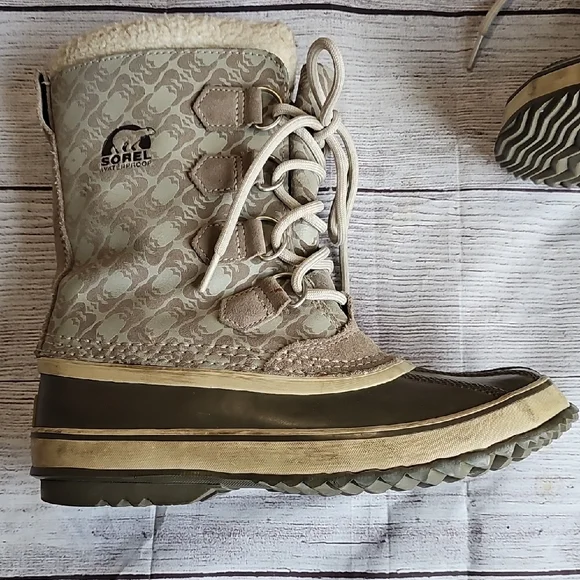 Sorel Sz 8 Joan Of Arc Tan Winter Boots - Picture 3 of 16